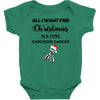 all i want for christmas is a cure carcinoid cancer Baby Bodysuit