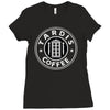 time travel coffee Ladies Fitted T-Shirt