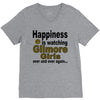happiness is watching gilmore girls V-Neck Tee