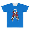 carcinoid cancer ribbon and rose All Over Men's T-shirt