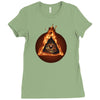 the all seeing eye Ladies Fitted T-Shirt
