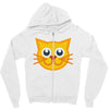 cat yellow Zipper Hoodie