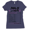 July Girl Facts Cancer Ladies Fitted T-Shirt