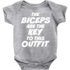 The Biceps Are The Key To This Outfit Baby Onesie