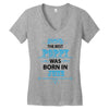 The Best Poppy Was Born In June Women's V-Neck T-Shirt
