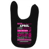 quens are born in april Baby Bibs
