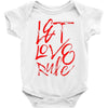 let love rule Baby Bodysuit