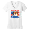 doge bless america Women's V-Neck T-Shirt
