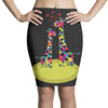 Giraffe Couple T shirts Pencil Skirts