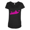 kayak chick Maternity Scoop Neck T-shirt