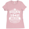 Made In 1942 And Still Awesome Ladies Fitted T-Shirt