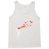 banksy headshot butterfly Tank Top