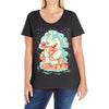 polar bear Ladies Curvy T-Shirt