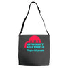 guns dont kill people Adjustable Strap Totes