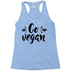 go vegan 2 Racerback Tank