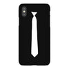 skinny white tie iPhoneX Case
