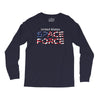 United States Space Force American Flag Long Sleeve Shirts