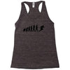 evolution of a rugby player t shirt top all black mens Racerback Tank