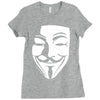 v per vendetta face film horror cinema&amp;tv Ladies Fitted T-Shirt