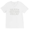 death before decaf (2) V-Neck Tee