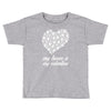 my boxer is my valentine Toddler T-shirt