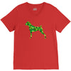 boxer leaf V-Neck Tee