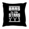 bars to the stars Throw Pillow