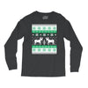 reindeer christmas ugly sweater Long Sleeve Shirts