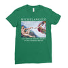 Michelangelo Creation of Adam Ladies Fitted T-Shirt