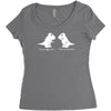trex i love you this much Women's Triblend Scoop T-shirt