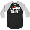 i love the 90's  musik dj fun 3/4 Sleeve Shirt