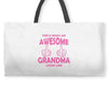 Awesome Grandma Looks Like Weekender Totes