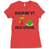 kickin it old skool Ladies Fitted T-Shirt