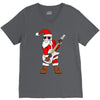 rock star santa claus father christmas V-Neck Tee