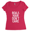 boat hair don't care Women's Triblend Scoop T-shirt