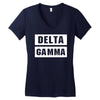 Delta Gamma Women's V-Neck T-Shirt