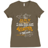 I'm a july woman I was born with my heart Ladies Fitted T-Shirt