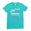 real girls go fishing Ladies Fitted T-Shirt