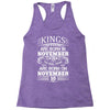 Real Kings Are Born On November 10 Racerback Tank