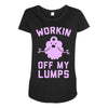 vintage dg506 workin off my lumps best trending Maternity Scoop Neck T-shirt