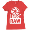 i shoot raw photography camera photograph Ladies Fitted T-Shirt