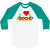 i love sochi 3/4 Sleeve Shirt