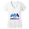 marshmello Women's V-Neck T-Shirt