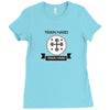train hard Ladies Fitted T-Shirt