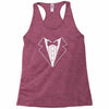 tuxedo fancy dress funny Racerback Tank