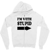 im with stupid t shirt t shirt funny t shirt cool tshirt funny shirt t Zipper Hoodie