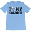 i love my soldier navy camouflage T-Shirt