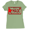 texas made lone star license plate Ladies Fitted T-Shirt