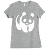 panda bear sticker vinyl decal   cute animal art car window bumper Ladies Fitted T-Shirt