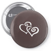 hearts sticker vinyl decal Pin-back button